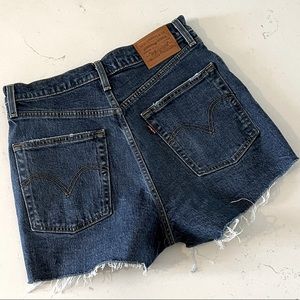 Levi’s denim ribcage shorts